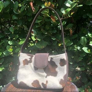 Y2k cow print bag